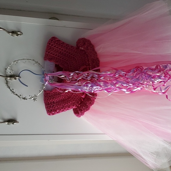 NWOT Pink Tutu Dress & Crown Size 18-24 Months - Picture 7 of 9